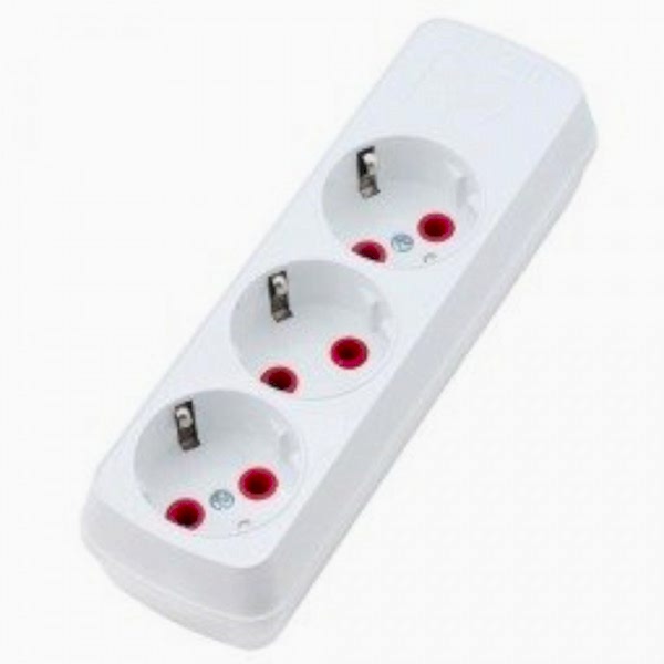 10EN Üçlü Topraklı Kablosuz-Klemensli Üçlü Grup Priz