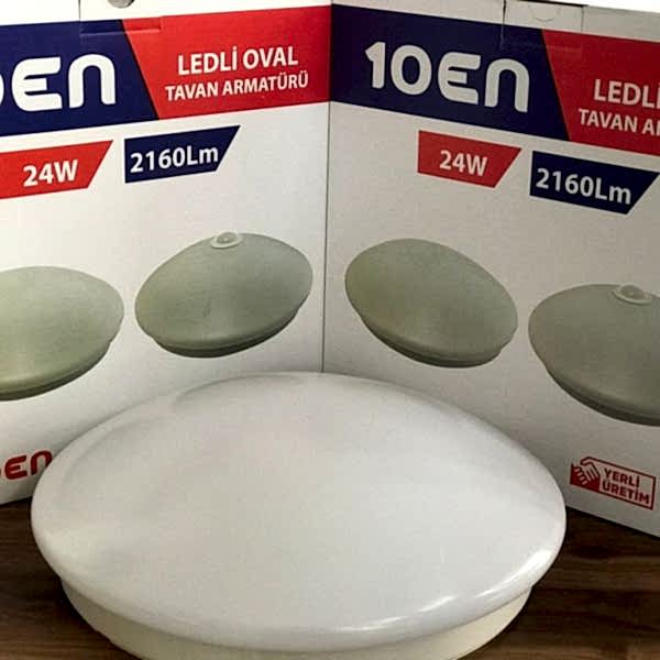 10EN 24W  Sıva Üstü Tavan Armatürü Full Ledli Armatür